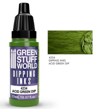 Акрилове чорнило Green Stuff World Dipping Ink: Acid Green Dip (17ml)