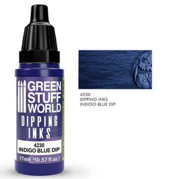 Акрилове чорнило Green Stuff World Dipping Ink: Indigo Blue Dip (17ml)