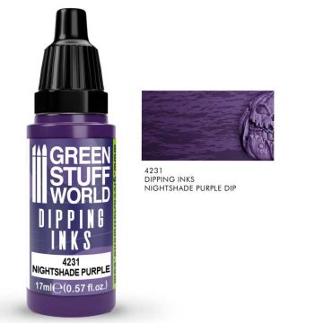Акрилове чорнило Green Stuff World Dipping Ink: Nightshade Purple Dip (17ml)