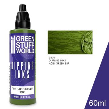 Акрилове чорнило Green Stuff World Dipping Ink: Acid Green Dip (60ml)
