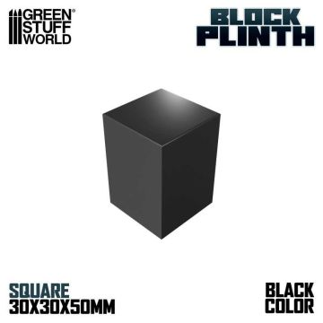 Деревʼяна підставка для мініатюр Green Stuff World: Display Block 3x3 cm - Black