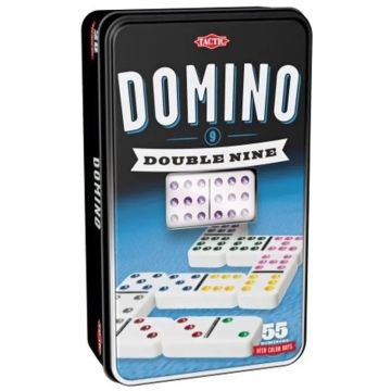 Настільна гра Доміно Дубль 9 (в металевій коробці)