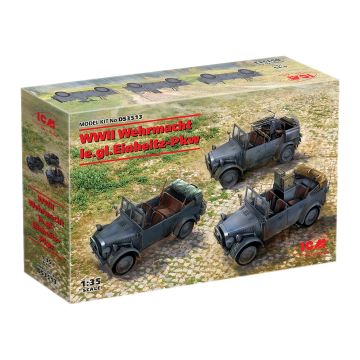 Набір збірних моделей для діорам ICM: Легкі всюдиходи Вермахту Другої світової війни