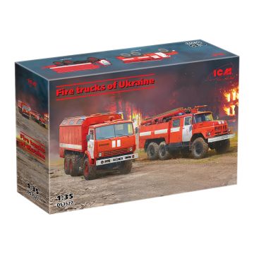 Набір збірних моделей вантажівок ICM: Пожежні автомобілі України