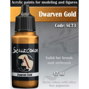 Акрилова фарба Scale 75: Metal n’ Alchemy: Dwarven Gold (17ml)
