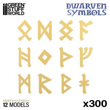 Елементи декору Green Stuff World: Dwarven Runes and Symbols