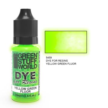Барвник для смоли Green Stuff World: Dye For Resins Yellow-Green Fluor