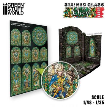 Вітражне скло Green Stuff World: Elven Stained Glass - Large