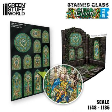 Вітражне скло Green Stuff World: Elven Stained Glass - Small