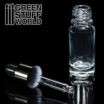 Скляна баночка з піпеткою Green Stuff World: Empty Glass Jar with Pipette