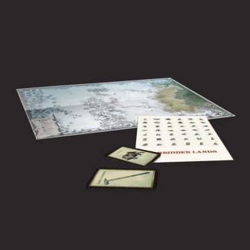 Мапа та карти настільної рольової гри Forbidden Lands RPG: The Bitter Reach Map & Cards Pack