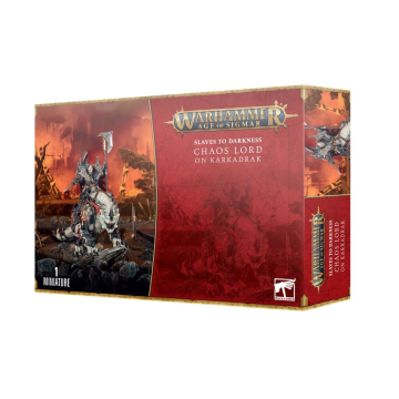 Мініатюра Age of Sigmar Slaves to Darkness: Chaos Lord on Karkadrak