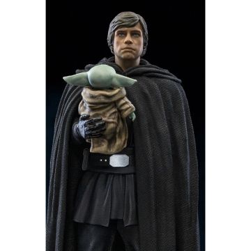 Колекційна статуетка Iron Studios: Statue Luke Skywalker and Grogu - The Mandalorian - Art Scale 1/10