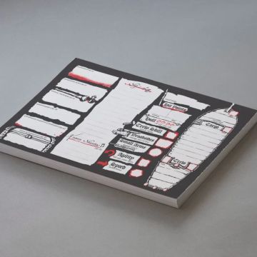 Листи персонажів до настільної рольової гри Pirate Borg RPG: Character & Ship Sheet Pad