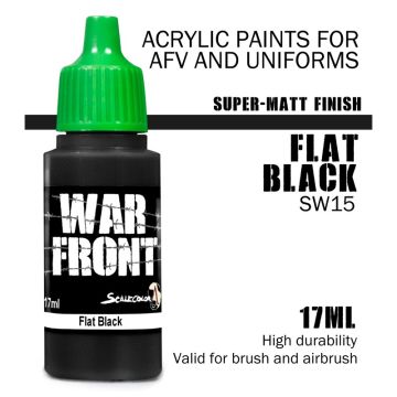 Акрилова фарба Scale 75: Warfront: Flat Black (17ml)