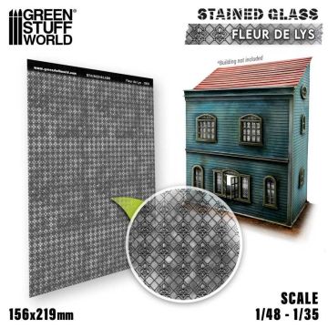 Вітражне скло Green Stuff World: Fleur de Lys Stained Glass