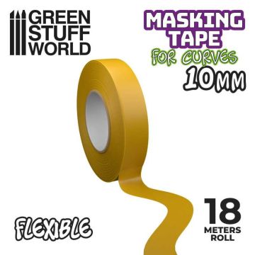Гнучка маскувальна стрічка Green Stuff World: Flexible Masking Tape - 10mm