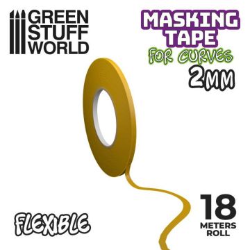 Гнучка маскувальна стрічка Green Stuff World: Flexible Masking Tape - 2mm