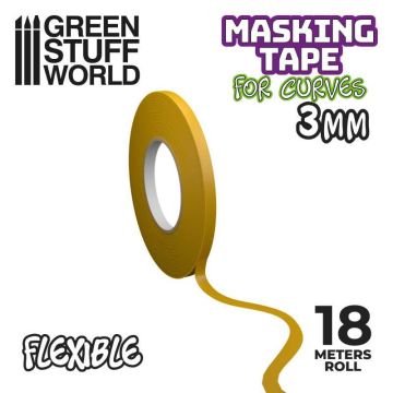 Гнучка маскувальна стрічка Green Stuff World: Flexible Masking Tape - 3mm