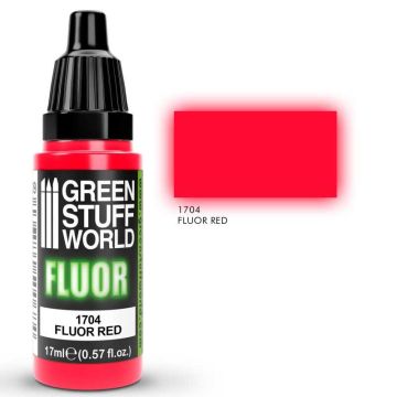 Акрилова фарба Green Stuff World Fluorescent Paints: Red Fluo  (17 ml)