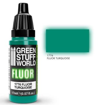 Акрилова фарба Green Stuff World Fluorescent Paints: Turquoise Fluo (17 ml)