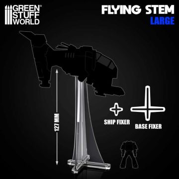 Прозора опора для літаючих мініатюр Green Stuff World: Flying Stem Large