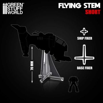 Прозора опора для літаючих мініатюр Green Stuff World: Flying Stem Small