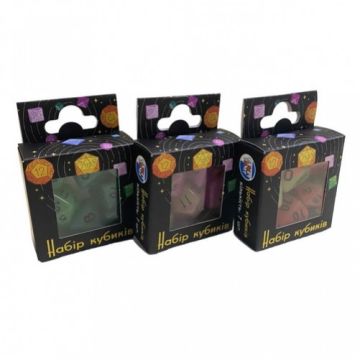 Гральні куби для НРІ Games 7 Days: Double Color Glow in The dark 7 Dice Set