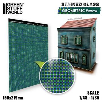 Вітражне скло Green Stuff World: Geometric Pattern Stained Glass