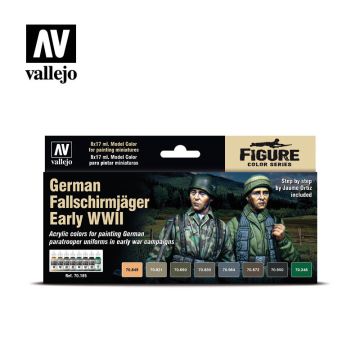 Набір акрилових фарб Vallejo: Model Color: German Fallschirmjäger Early WWII