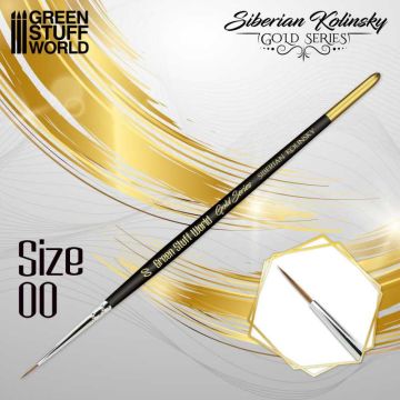 Пензлик Green Stuff World: Gold Series Siberian Kolinsky Brush - Size 00