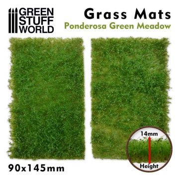 Імітація трав'яного покриття Green Stuff World: Grass Mat Cutouts - Ponderosa Green Meadow