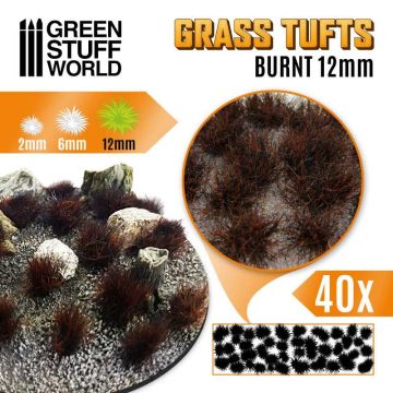 Пучки трави Green Stuff World: Grass Tufts - 12mm Self-Adhesive - Burnt