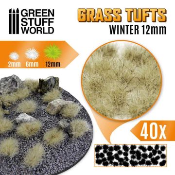 Пучки трави Green Stuff World: Grass Tufts - 12mm Self-Adhesive - Winter