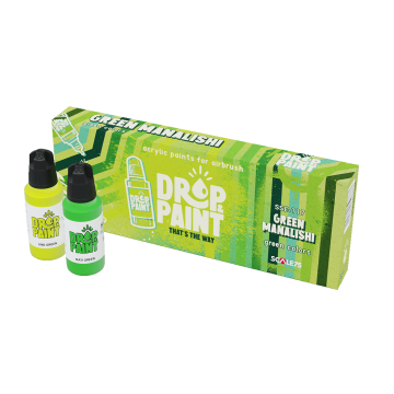 Набір акрилових фарб Scale 75: Drop & Paint: Green Manalishi (8x17 ml)