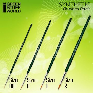 Набір пензликів Green Stuff World: Green Series Synthetic Brush Set