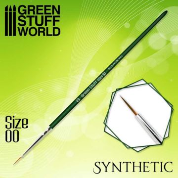 Пензлик Green Stuff World: Green Series Synthetic Brush - Size 00