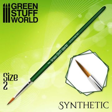 Пензлик Green Stuff World: Green Series Synthetic Brush - Size 2