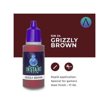 Акрилова фарба Scale 75: Instant Colors: Grizzly Brown (17ml)