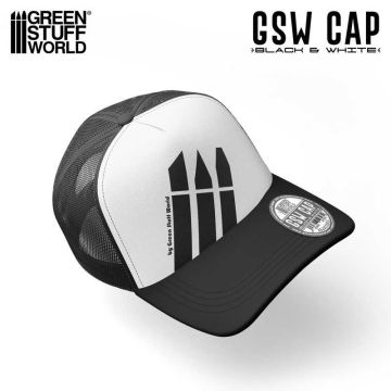 Кепка Green Stuff World: White/Black Square Trucker Cap