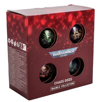 Набір ялинкових кульок Warhammer 40000: Chaos God Baubles - 4 Pack