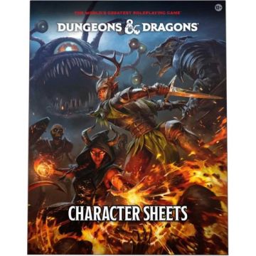 Листи персонажів до настільної рольової гри Dungeons and Dragons RPG: Character Sheets 2024