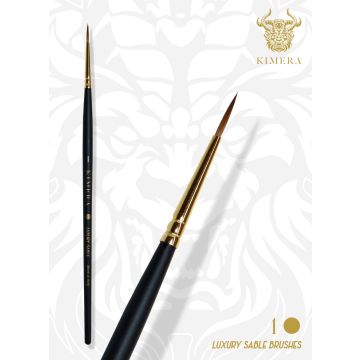 Пензик Kimera Kolors: Kimera Brushes – Kolinsky Sable No. 1 Round