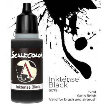 Акрилове чорнило Scale 75: Inktensity: Inktense Black (17ml)