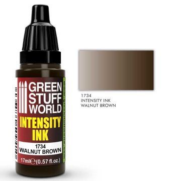Акрилове чорнило Green Stuff World Acrylic Inks: Intensity Ink: Walnut Brown (17ml)