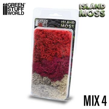 Імітація моху Green Stuff World: Islandmoss - Red Fuchsia and Grey Mix