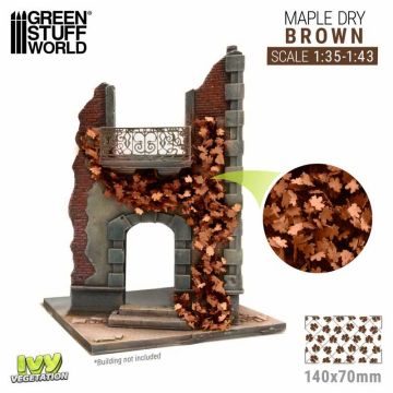 Імітація листя плюща Green Stuff World: Ivy Foliage - Brown Maple - Large