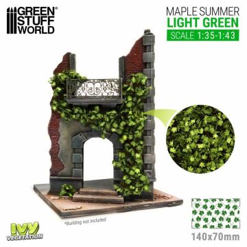 Імітація листя плюща Green Stuff World: Ivy Foliage - Light Green Maple - Large