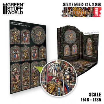 Вітражне скло Green Stuff World: Knight Stained Glass - Large