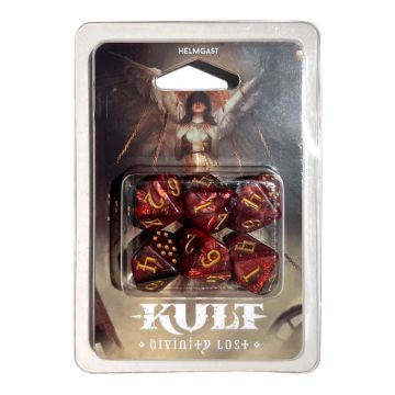 Гральні куби до настільної рольової гри KULT: Divinity Lost - Dice Set (Inferno Edition)